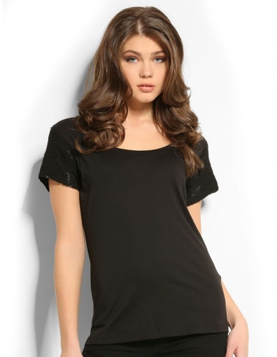 T-shirts - Guess - 9996 MARICE KNIT TOP - Black