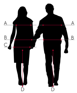 Size advice male and women image